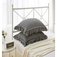 thumbnail image 3 of Black White Plaid Square Pillow Shams with Ruffles Checkered Pillowcases Gingham Pillow Cases Washed Cotton Farmhouse Cottage Pillow Covers for Bed/Sofa(18X18inches,Black/White Plaid) 2 Pack, 3 of 9