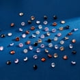 thumbnail image 4 of 180Pcs 6 Colors Diamond Shape Grade A Cubic Zirconia Cabochons Faceted Mixed Color 4x2.5mm 30pcs/color, 4 of 6