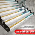 thumbnail image 1 of Tira antideslizante de peldaño de escalera de Pvc compatible con escuelas, jardines de infancia, escaleras interiores y exteriores, azulejos de mármol, 1 of 1