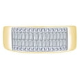 thumbnail image 2 of AFFY 1 Carat(Cttw) Baguette & Princess Cut White Natural Diamond Men's Anniversary Band Ring In 14k Solid Yellow Gold Ring Size-10, 2 of 3