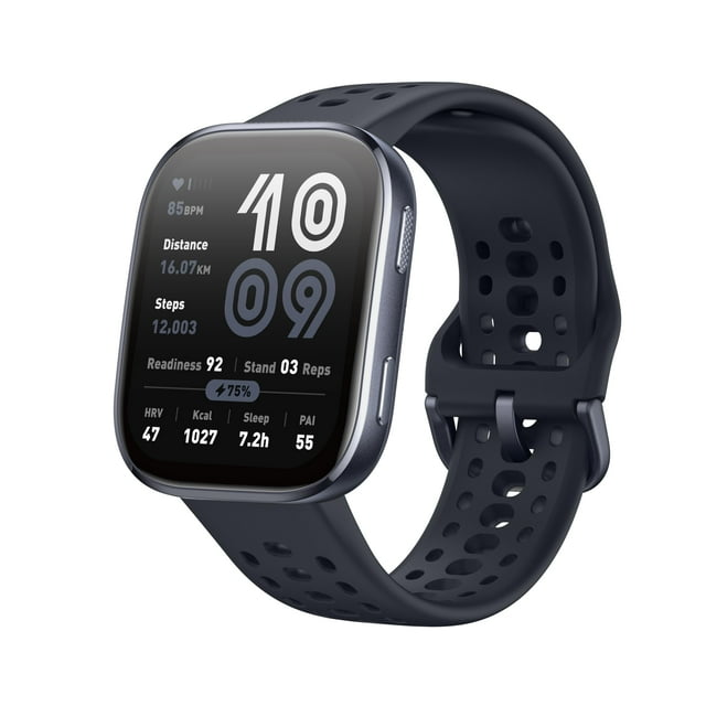Amazfit Bip 6 Smart Watch 46 mm, batería de 14 días, AMOLED de 1,97 Pulgadas, GPS y Material de Tarjeta Gratuito, AI, función de Texto de Llamada Bluetooth, Salud, Fitness, rastreador del sueño, 140+