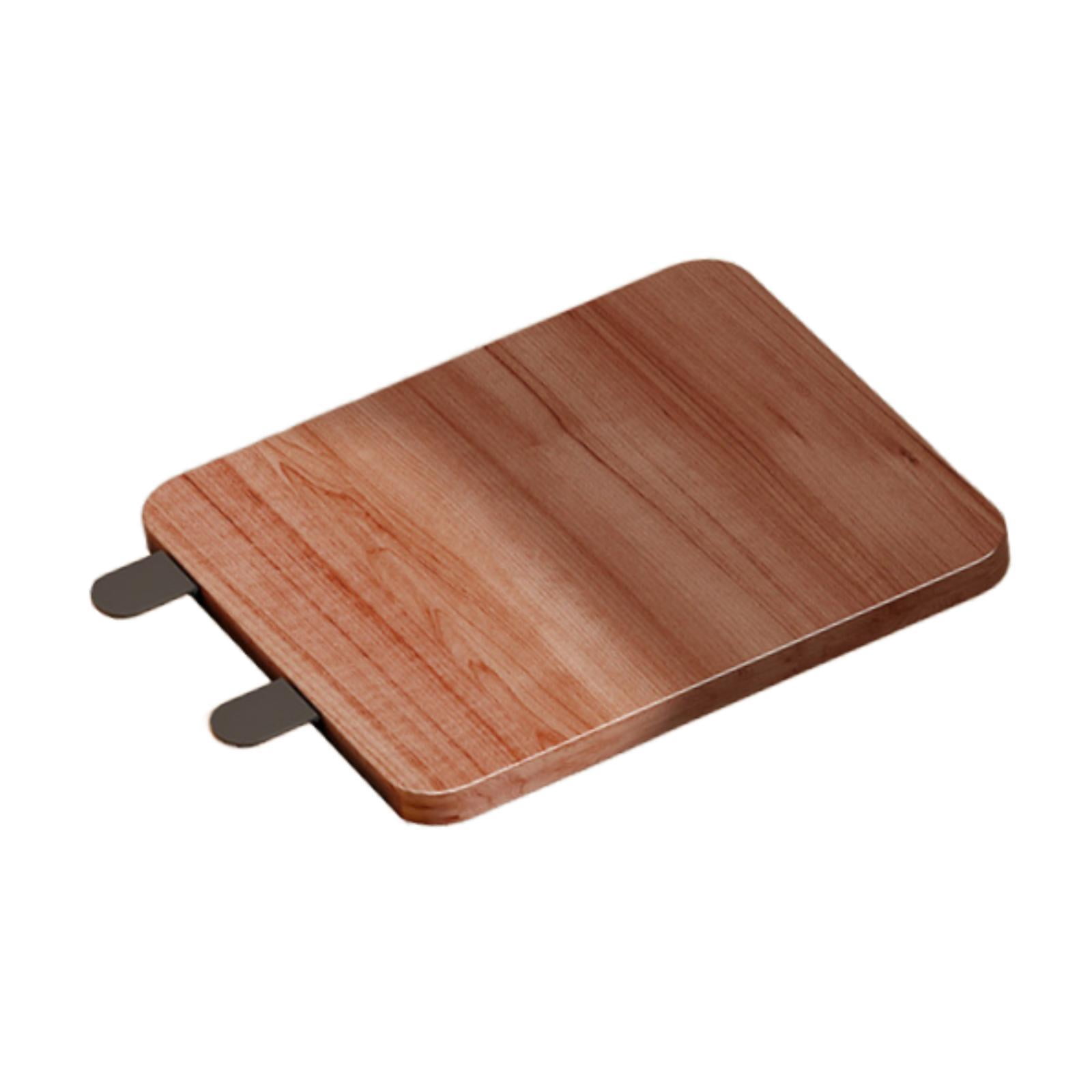 CarpNettore Desk Extender Tray Foldable Multifunctional Men Women Portable Keyboard Tray Walnut Color