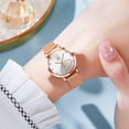 thumbnail image 4 of OLEVS Ladies Watches Rose Gold Mesh Strap Fashion Dress Japanese Quartz Waterproof Luminous Female Watches for Women White Dial, 4 of 13