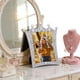 thumbnail image 5 of Marco de perlas europeas Oro plata | Decoración del hogar inspirada en resina al estilo francés | Marco de fotos de boda • Lente resistente a arañazos en alta definición • Sobremesa, tapices de, 5 of 6