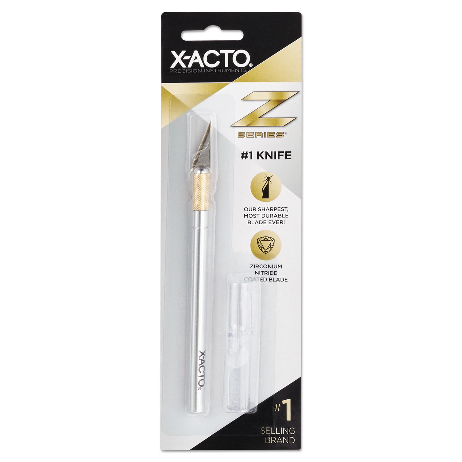 X-ACTO Z Series Light-Weight Precision Knife, No 11, 4-7/8 in L, Stainless  Steel Blade, Aluminum Handle, Silver, Gold Hue