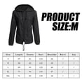thumbnail image 4 of Chaqueta impermeable ligera con capucha para mujer, impermeable, activa, para exteriores, con capucha, informal, de manga larga, ajustada, con cremallera, para exteriores, 4 of 5