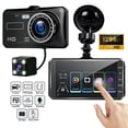thumbnail image 1 of MesaSe 1080P 3 Channel Front Rear Inside Dash Cam  Dash Camera  DVR Backup Cam for Cars  Three Way Triple Car Driving Recorder  170°  Night Vision  Loop Recording  G-Sensor  Parking Moni, 1 of 6