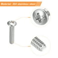 thumbnail image 4 of Uxcell #6-32x5/8" Pan Head Machine Screws, Stainless Steel 18-8 Screw, Pack of 25, 4 of 7