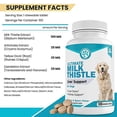 thumbnail image 6 of Wanderfound Pets Milk Thistle for Dogs 100 Chewable Tablets Salmon and Bacon Natural Liver Support for Pets, Kidney Cleanse Detox & Repair Formula,, 6 of 8