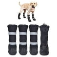 thumbnail image 1 of Zapatos de tubo largo para perros, impermeables y a prueba de nieve, zapatos para perros medianos y grandes, botas de lluvia generales (negro, XL), 1 of 5