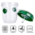 thumbnail image 4 of Advancent Trampa de abejas solar LED Trampa de avispas para exteriores Trampas de avispones efectivas con energía solar con luz azul Durable y Jardín y Patio Solargrün 1 Stk Advancent HA005921-01B, 4 of 6