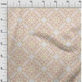 thumbnail image 2 of oneOone Polyester Lycra Light Peach Fabric Dot & Quatrefoil Geometric Quilting Supplies Print Sewing Fabric By The Yard 56 Inch Wide, 2 of 4