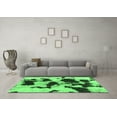 thumbnail image 3 of Ahgly Company Indoor Rectangle Abstract Emerald Green Modern Area Rugs, 7' x 10', 3 of 4
