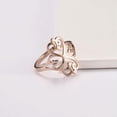 thumbnail image 6 of RSAMD Women Vintage Filigree Flower Finger Rings Stainless Steel Ring Wedding Jewelry-8-Rose Gold, 6 of 8