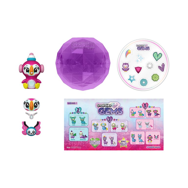 Funko Pop! Snapsies Wave 2 Blind Capsule – Mix & Match Surprise Animal Figures With Accessories, Stickers & Checklist (One Capsule)