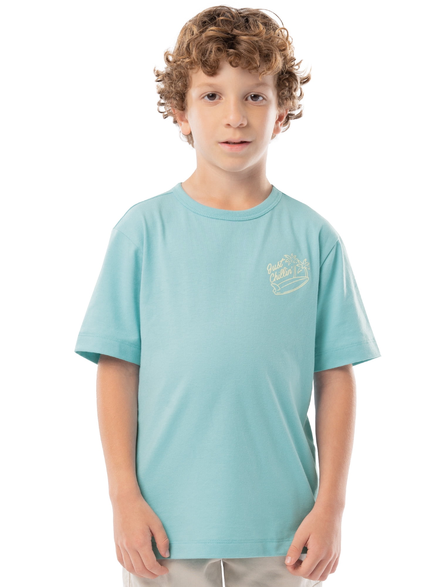 Boy's Short Sleeve Elevated Graphic T-Shirt 2-Pack, Sizes 4-18