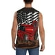thumbnail image 4 of Fotbe tractor Men's Camiseta sin Mangas Estampada para Hombres, Playera Casual para Gimnasio, Entrenamiento, Playa-Medium, 4 of 7