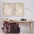 thumbnail image 2 of Stupell Industries Boho Botanical Leaf Silhouette Graphic Art White Framed Art Print Wall Art, Set of 2, Design by Natalie Carpentieri, 2 of 8