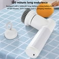 thumbnail image 6 of Cleaning Supplies Handheld Spin Scrubber,Electric Horsepower Shower Scrubber for Cleaning,Cordless Power Cleaning Brush with 6 Replaceable Brush Heads for Kitchen Dishes Tub Sink Tile, 6 of 7