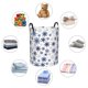 thumbnail image 4 of Fotbe blue Snowflake Prints Cesto de Ropa con Asas, Cesto Impermeable de Gran Capacidad, Bolsa de Lavado para Dormitorio, Cesto de Ropa con Ruedas y Asas-Small, 4 of 6