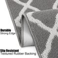 thumbnail image 4 of Alfombra Runner SHACOS, lavable, 50 x 150 cm, gris claro, para entrada, 4 of 9