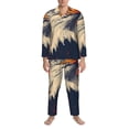thumbnail image 3 of Sikiie American Bald Eagle A Mens Pajama Set, Soft Warm Long Sleeve Sleepwear, Cozy Button-Down Pjs for Men-Medium, 3 of 7
