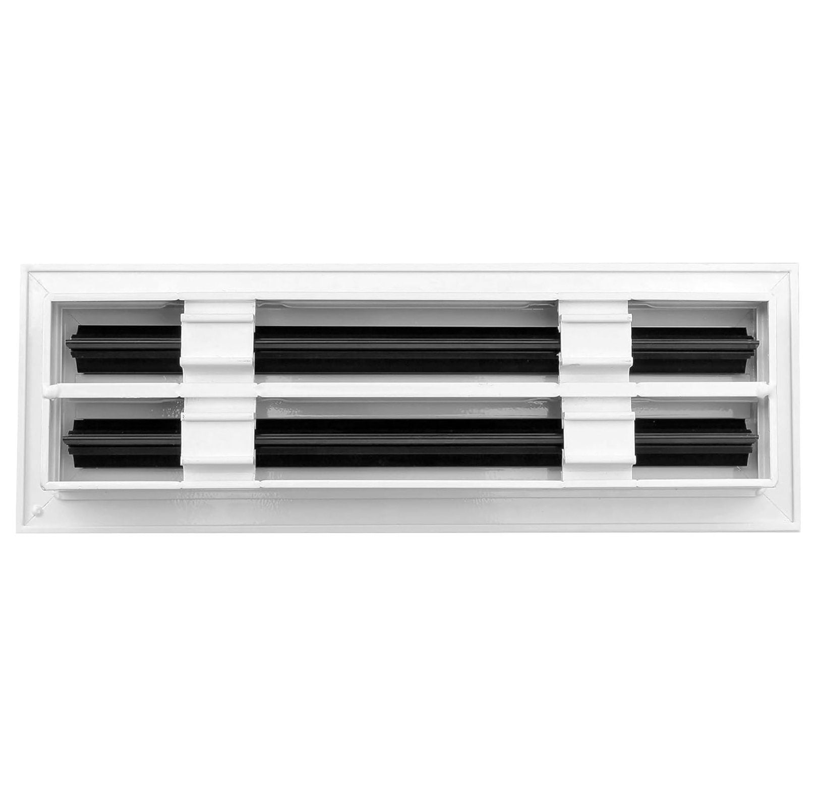 - 12" Slot Diffuser - (2 Slot) Double Slot - White Decorative Aluminum - Heating and Cooling Modern Vent Cover for Ceiling, Walls & Floors - Texas