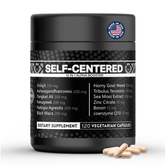 12-IN-1 Supplement for Men – Natural Shilajit, Tongkat Ali, Ashwagandha, and Fenugreek Capsules, 120 Count – Men’s Vitality and Wellness Supplement