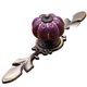 thumbnail image 1 of Tirador de cerámica con forma de calabaza para armario, tirador de cajón, pomo para muebles (violeta), 1 of 2
