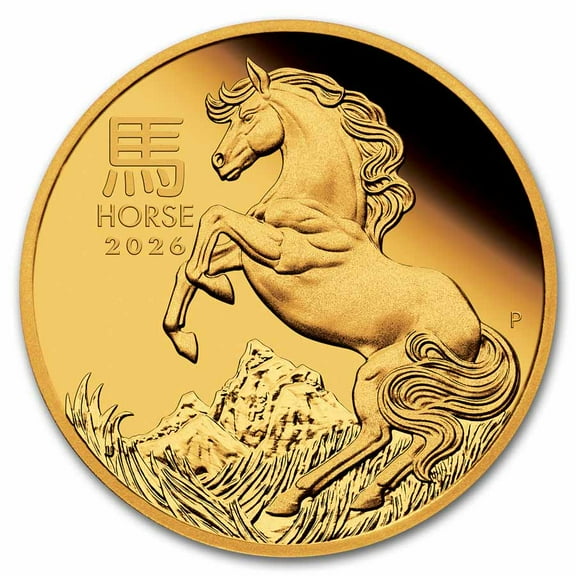 2026 Australia 1 oz Gold Lunar Horse Proof (w/Box & COA)