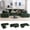 Green, variant on BYBYME Cloud Sectional Couch with U-Shape Chaise Modern Comfy Modular Corduroy Sofa for Living Room,Tufted 6-Seat Sleeper Chair with 2 Ottoman,Sofa in A Box,No Assembly Required,Black