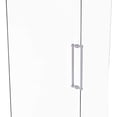 thumbnail image 1 of Contemporary 18 Inch Back to Back Shower Door Pull with Grooved Accent - 404G-18BB-PC, 1 of 1