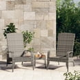 thumbnail image 1 of vidaXL Garden Adirondack Chair Grey Poly Rattan, 1 of 4