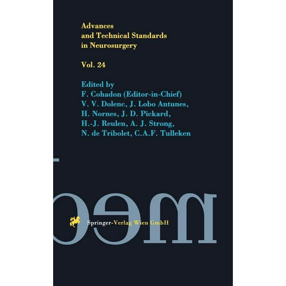 Advances and Technical Standards in Neur Advances and Technical Standards in Neurosurgery, Book 24, (Hardcover)