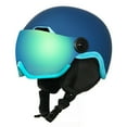 thumbnail image 1 of EnzoDate Esquí Cascos de Nieve con Gafas Integradas Escudo 2 en 1 Casco de Snowboard Máscara Desmontable Lente de Mejora Luz Amarilla Intercambiable, 1 of 5