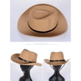 thumbnail image 4 of 2Pcs Hombres Mujeres Para Sombrero Tejido Panamá Fedora Gorra Con Banda Para El Sudor, 4 of 9