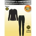 thumbnail image 3 of Xtreme Heat Womens Thermal Underwear Set Insulated Shirt & Long Johns, Sizes S-XL, 3 of 7