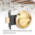 thumbnail image 4 of Anti Theft With Handle Door Lock Handle, Door Lock, For Cabinet Drawer Gold, 4 of 8