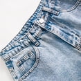 thumbnail image 5 of Girls Baggy Jorts Tween Girls Wide Leg Loose Knee Length Jean Shorts Teens Summer Y2K Skater Streetwear Washed Denim Shorts, 5 of 7