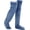 Blue, variant on Goose Down Knee Socks for Christmas, Long Fuzzy Thigh High Warm Plush Stockings with Sole Opening, Cozy Winter Leg Warmers for Women Indoor Outdoor Use