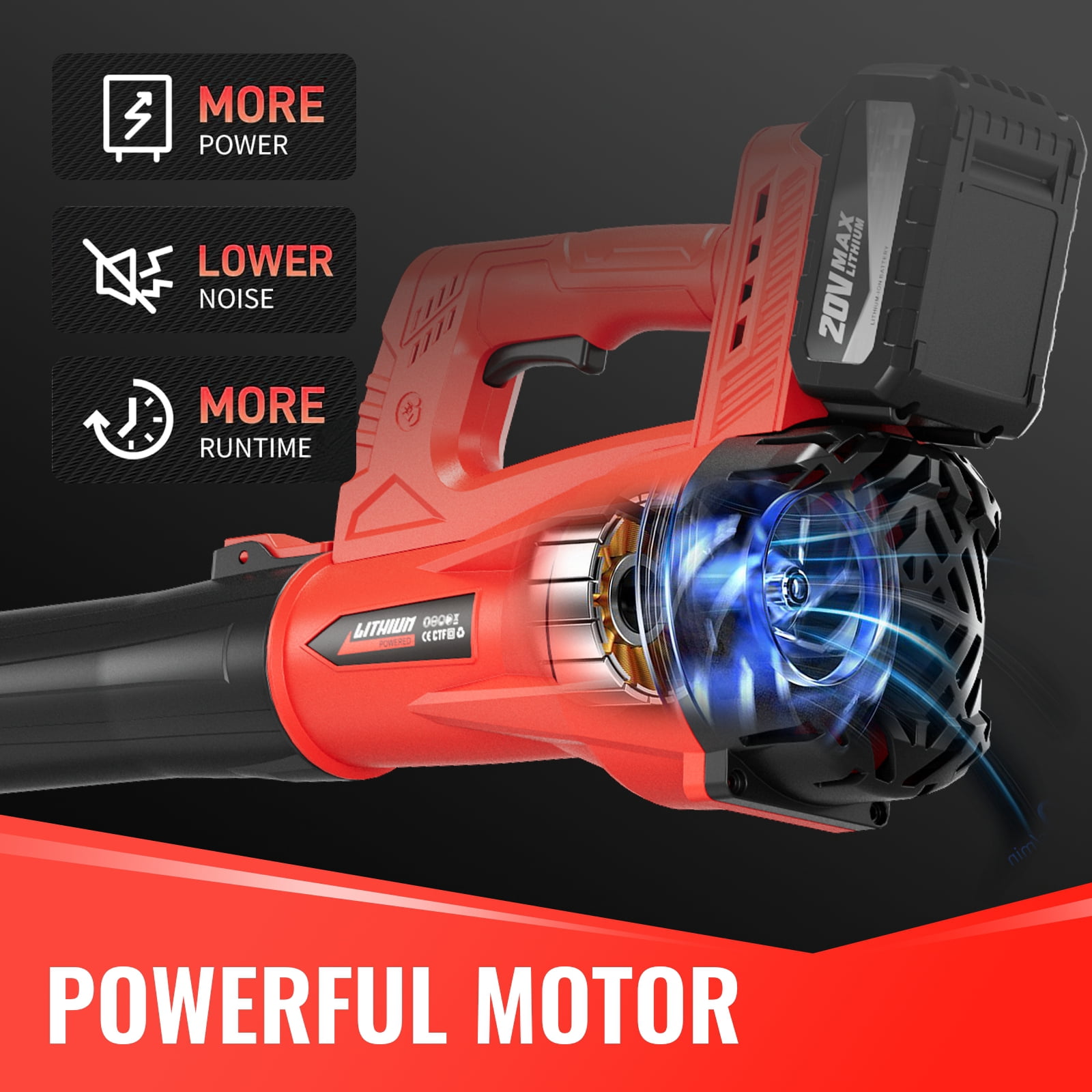 Cordless Leaf Blower  with 1 battery