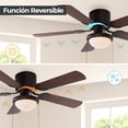 thumbnail image 2 of Ventilador de Techo 42" Café Oscuro 60W 5 Aspas Reversible LámparaYa 71626-9, 2 of 8