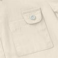 thumbnail image 6 of LIJCC Toddler Boys Button Up Dress Shirt Kids Long Sleeve Casual T-Shirt Soft Trendy Blouses Simple Tops Tees with Chest Pocket(White,12-18 Months), 6 of 7
