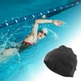 thumbnail image 2 of Unique Bargains 1 Pc Elasticity Swim Cap 5.51"x8.66" Black, 2 of 6