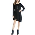 thumbnail image 1 of Vestido Plisado Karen Kane negro extragrande, 1 of 2