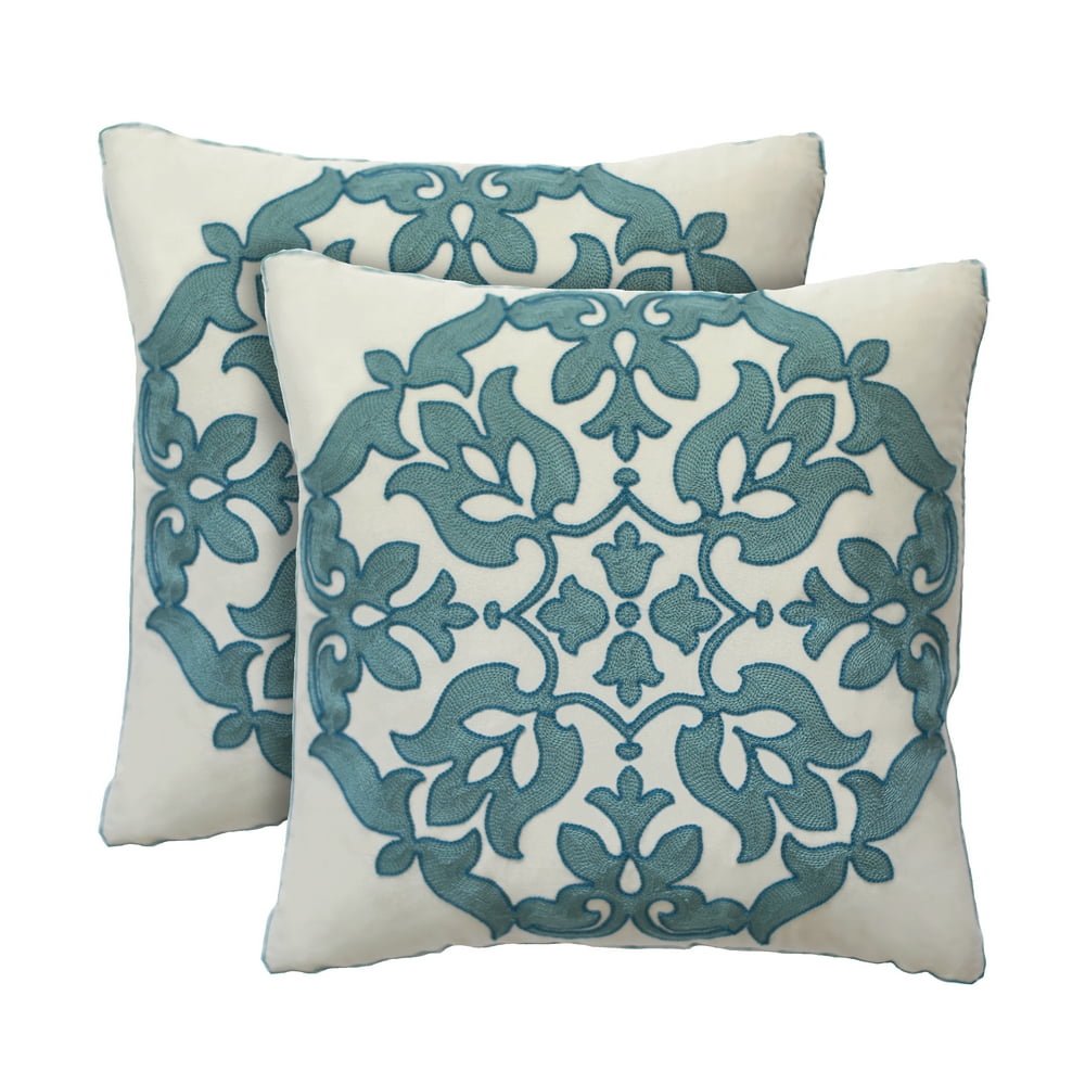 Haven Decorative Throw Pillow, 18" x 18", Mist