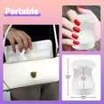 thumbnail image 4 of mini Lampe Ongles Uv(blanc), Lampe Uv Sche-ongles Pour Vernis Ongles En Gel, Portable Unique Doigt Gel Vernis Pour La Maison Et Le Salon De Manu, 4 of 5