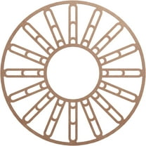 40"OD x 14 1/2"ID x 3/8"T Hale Wood Fretwork Pierced Ceiling Medallion, Wood (Paint Grade)