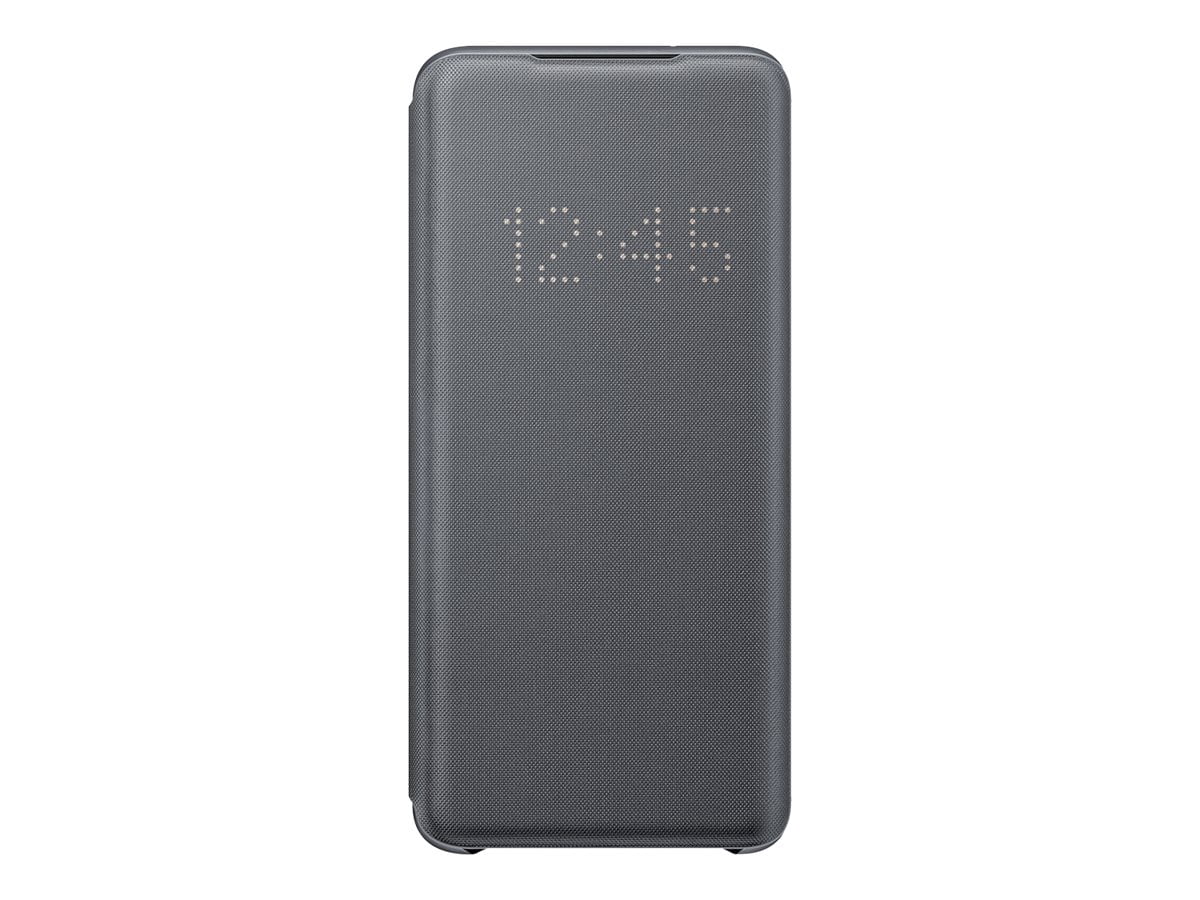 Samsung LED Wallet Cover EF-NG980 - Flip cover for cell phone - gray - for Galaxy S20, S20 5G