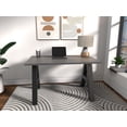 thumbnail image 3 of Serenity A-Frame Writing Office Desk for Home and Office, 48"x24"  with Grey Pattern Desk Top, Black Frame, 3 of 4